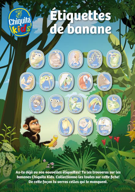 Collector « Chiquita kids animaux [2014] »