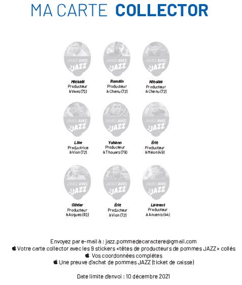 Collector « Jazz - tête de producteurs de pommes [2021] »