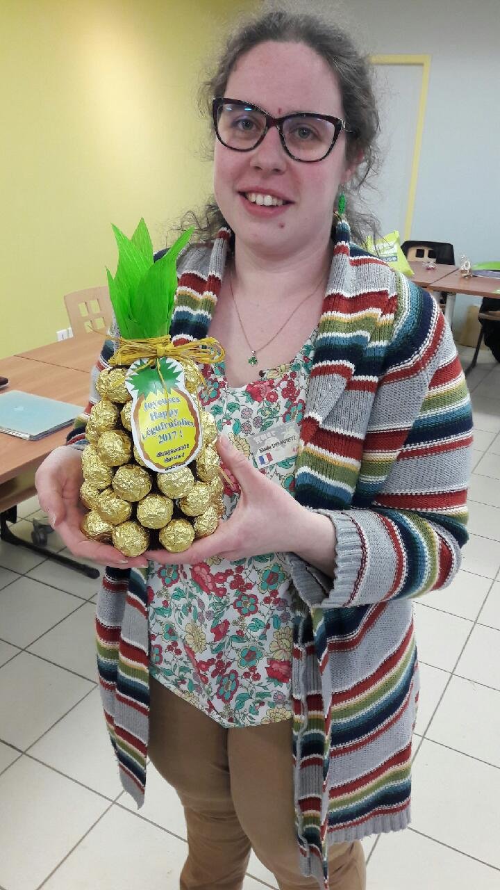 Elodie DEMARETZ et sa création originale d'ananas