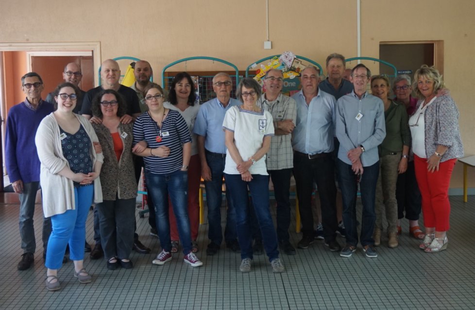 Photo de groupe à la salle