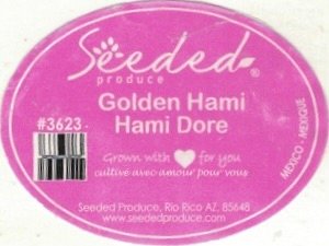 Seeded Produce golden hami hami dore #3623 mexico mexique grown with love for you