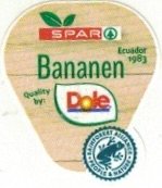 Spar ecuador 1983 bananen quality by: dole rainforest alliance people & nature