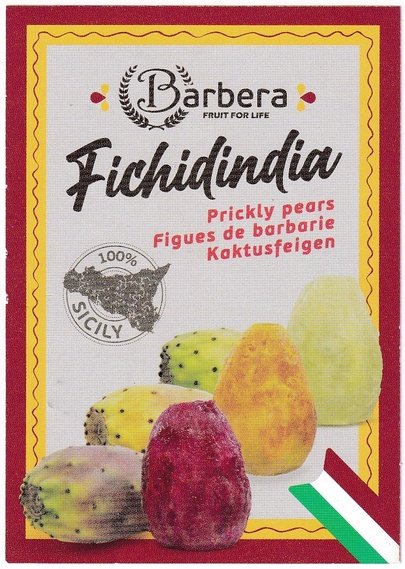 Barbera fichidindia figue de barbarie 100 % sicily