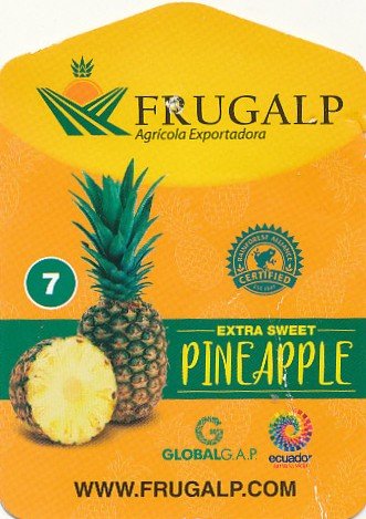 Frugalp 7 extra sweet pineapple globalgap www.frugalp.com 5908227376074