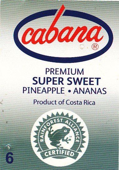 Cabana premium super sweet pineapple ananas product of costa rica 6 rainforest alliance certified C 4014071696419 6