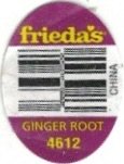 Frieda s china ginger root 4612
