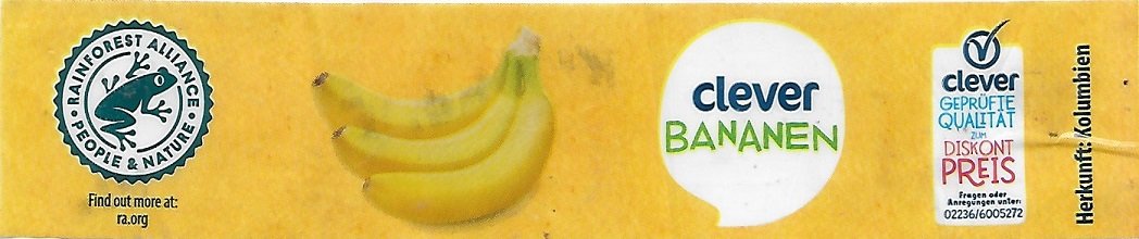 Clever bananen rainforest alliance people & nature herkunft kolumbien