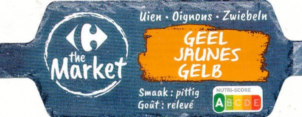 The market uien oignons zwiebeln  geel jaunes gelb