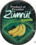 Zumrut product of ecuador bananas