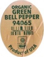 organic green bell pepper 94065 product of usa
