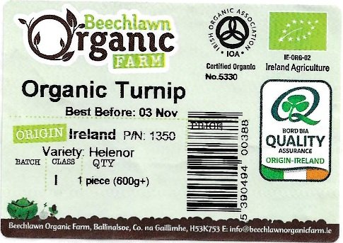beechlawn organic farm organic turnip 539049400388