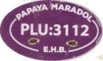 E.H.B. papaya maradol plu: 3112