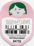 Signature brandby franks franksfarms.com product of mexico butternut squash #4759
