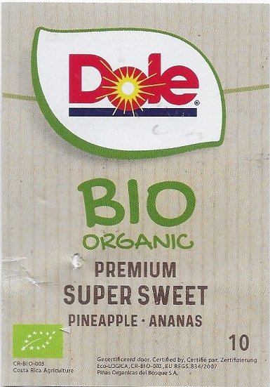 Dole bio organic super sweet pineapple ananas 10 visit my farm 19019 4014071575547 C 10