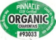 Pinnacle ccof certified phil foster ranch san juam bautista ca 95045 organic charentais #93033