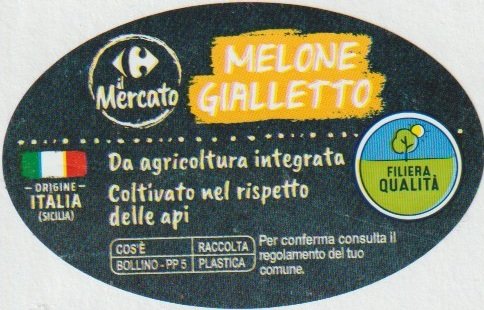 carrefour il mercato melone gialletto da agricoltura integrata coltivato nel rispetto delle api origine italia sicilia filiera qualita