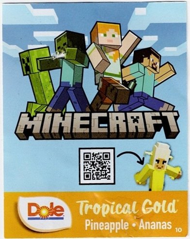 dole minecraft tropical gold pineapple ananas c 10 4014071051171