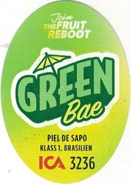 ICA join the fruit reboot green bae piel de sapo klass 1. brasilien 3236