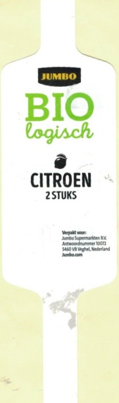 Jumbo biol ogisch citroen 2 stuks