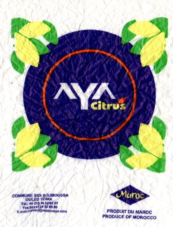Aya citrus commune sidi boumoussa ouled teima maroc produit du aroc produce of morocco