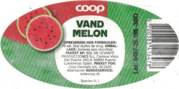 Vandmelon s570038341678 spanien kl. 1
