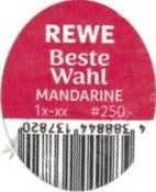 Rewe beste wahl mandarine 1x-xx #250  4388844137820
