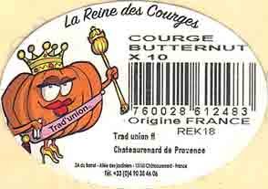 la reine des courges courge butternut 3760028612483 origine france
