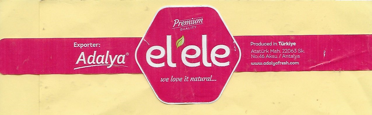 El ele premium quality we love it natural exportet adalya produced in turkiye www.adalyafresh.com