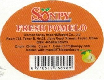 Sonpy. fresh pomelo origin: china 6970519768989