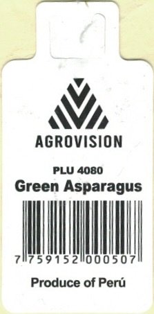 Agrovision plu 4080 green asparagus 7759152000507 produce of peru