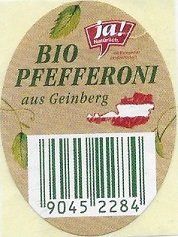 Ja! naturlich Bio pfefferoni aus geinberg 90452284
