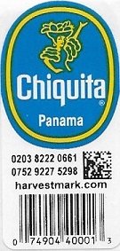 Chiquita panama 020382220661 075292275298 harvestmark.com 074904400013