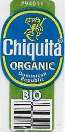 Chiquita #94011 organic dominican republic bio