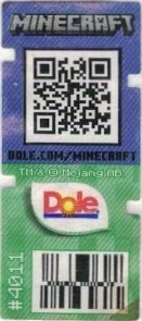 Dole minecraft dole.com/minecraft tm & mojang ab #4011
