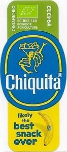 Chiquita organic bio #94232 ec-bio-140 ecuador agriculture ecuador likely the best snack ever