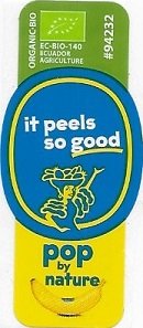 Chiquita organic bio #94232 ec-bio-140 ecuador agriculture it peels so good pop by nature
