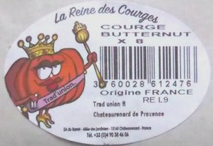 La reine des courges courge butternut 3760028612476 origine france