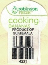Robinson fresh cooking bananas produce of guatemala 4231