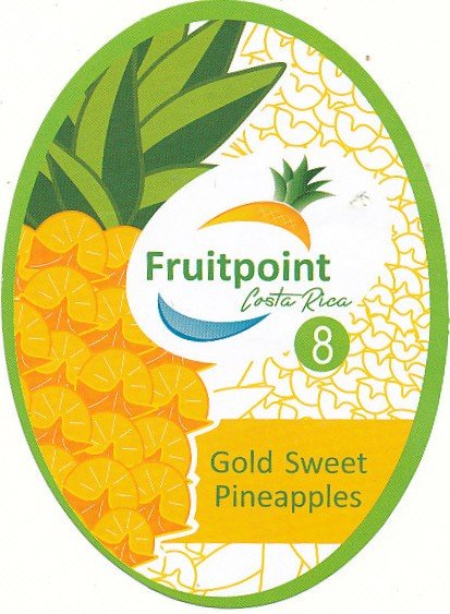 Fruitpoint costa rica 8 gold sweet pineapples 8718836410031