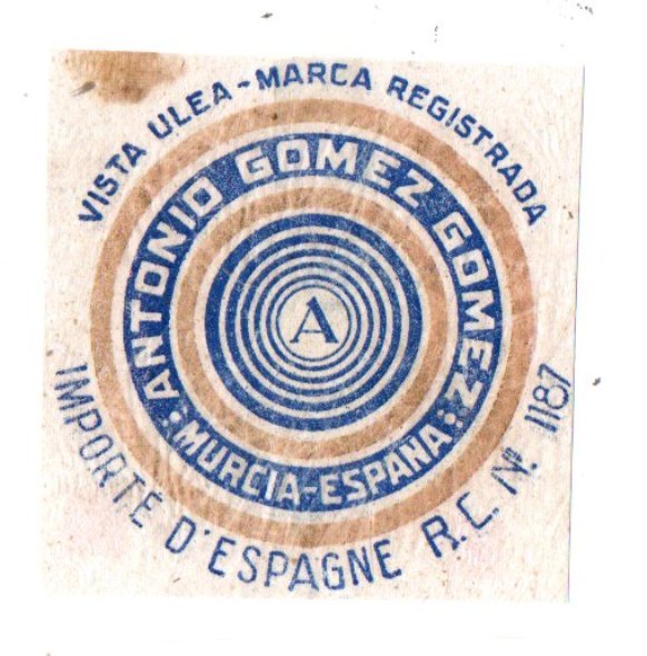 A antonio gomez gomez murcia espana vista ulea marca registrada importe d espagne
