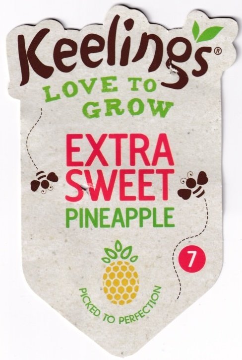 Keelings love to grow extra sweet pineapple picked to perfection 7 5099400009664 product of costa rica