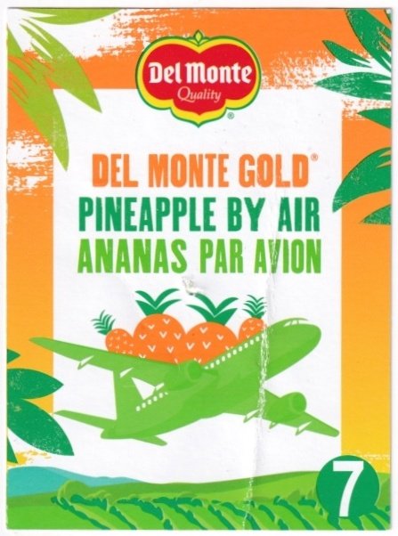 Del monte gold pineapple by air ananas par avion costa rica 7 5050372130350