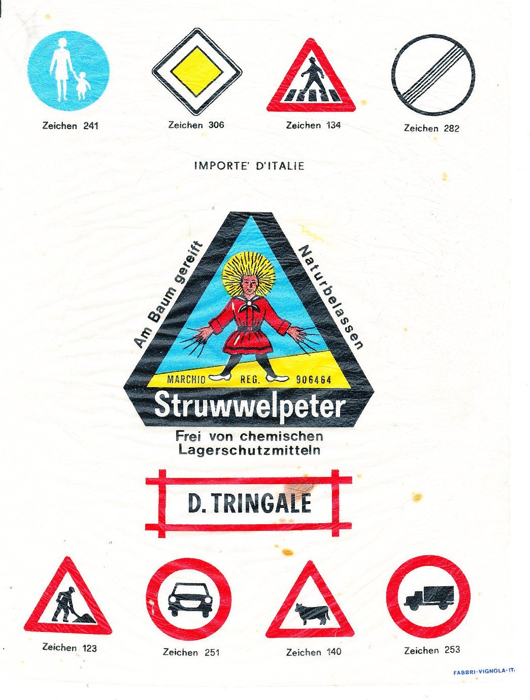 Struwwelpeter d. tringale importe d italie