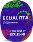 Ecualitta baby bananas product of ecuador