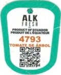 Alk Fresh product of ecuador produit de l equateur 4793 tomate de arbol