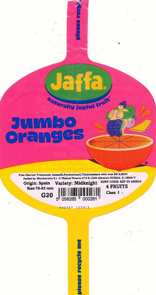 jaffa jumbo oranges