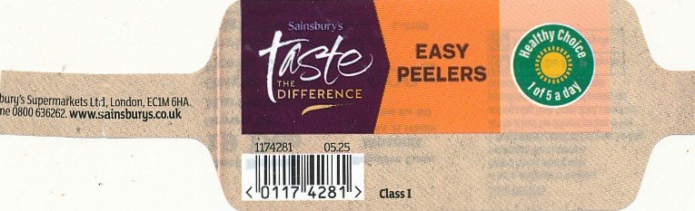 Sainsbury s taste the difference easy peelers