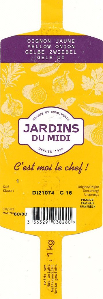 Jardins du midi oignon jaune c est moi le chef! 3363291038280