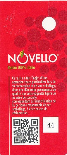Novello raisin 100% italia 44