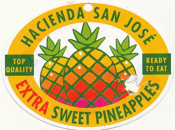 hacienda san josé extra sweet pinapple.